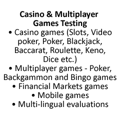 Online games testing